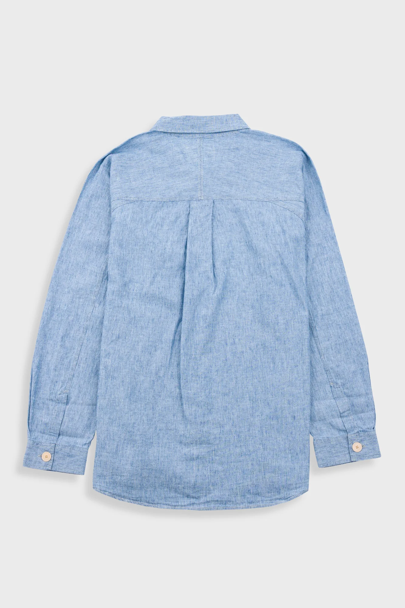 Raglan Shirt - Washed Indigo Stripe - Image 11