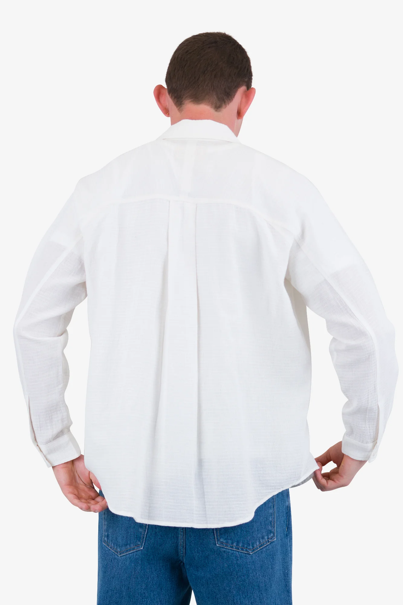 Raglan Shirt - White Dropstitch Waffle - Image 7