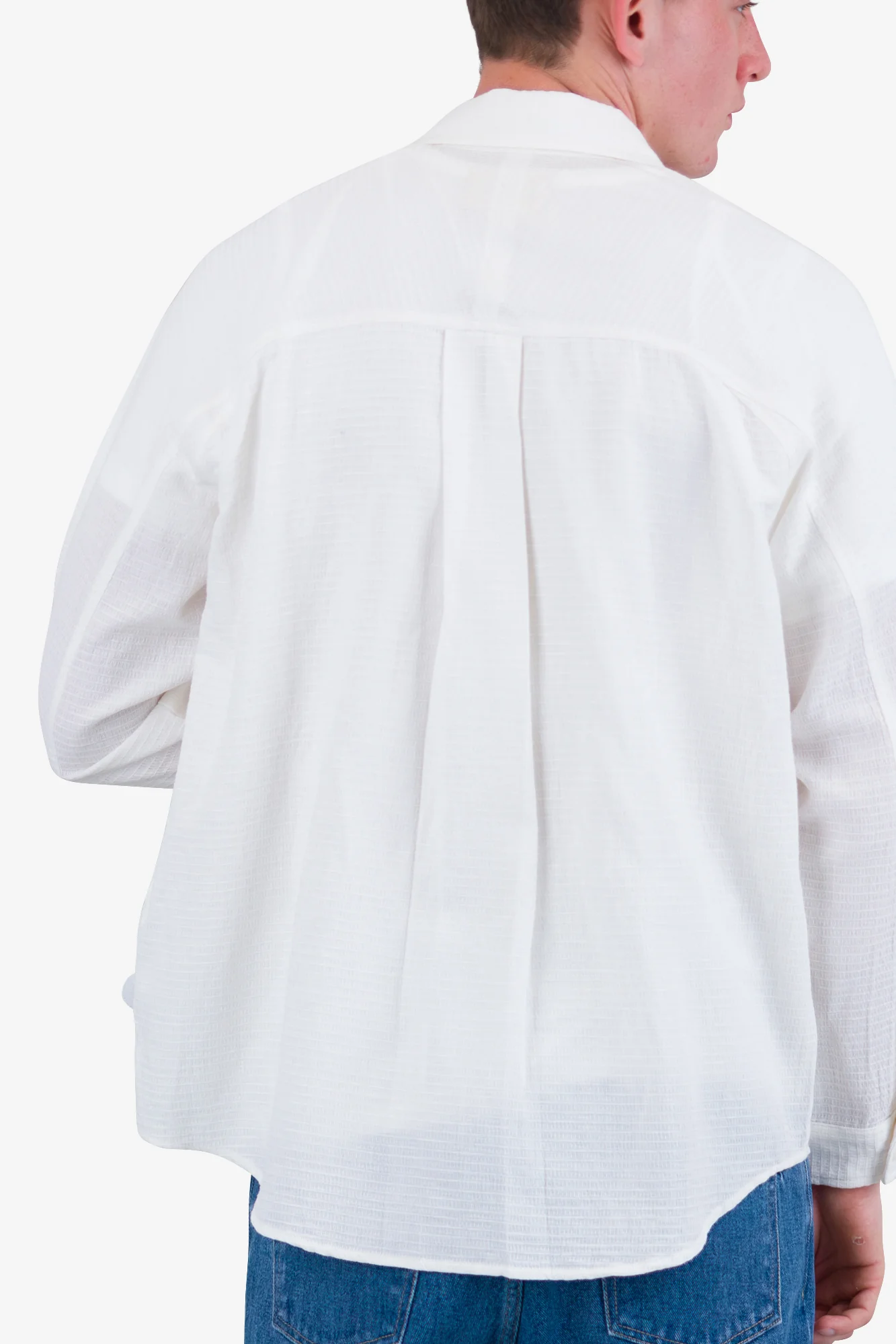 Raglan Shirt - White Dropstitch Waffle - Image 8