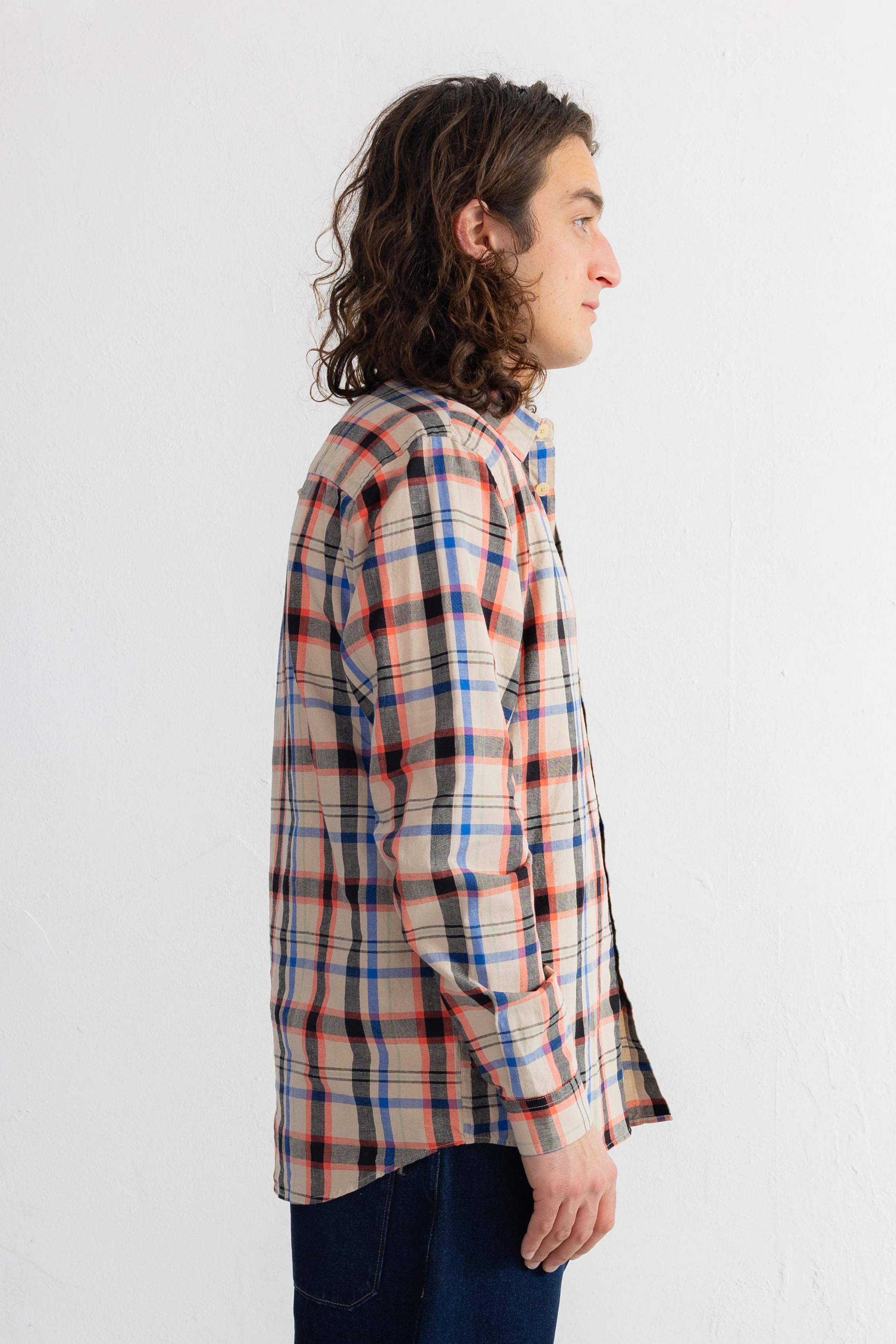 Relaxed Fit Shirt - Ecru Multi Check - Image 3