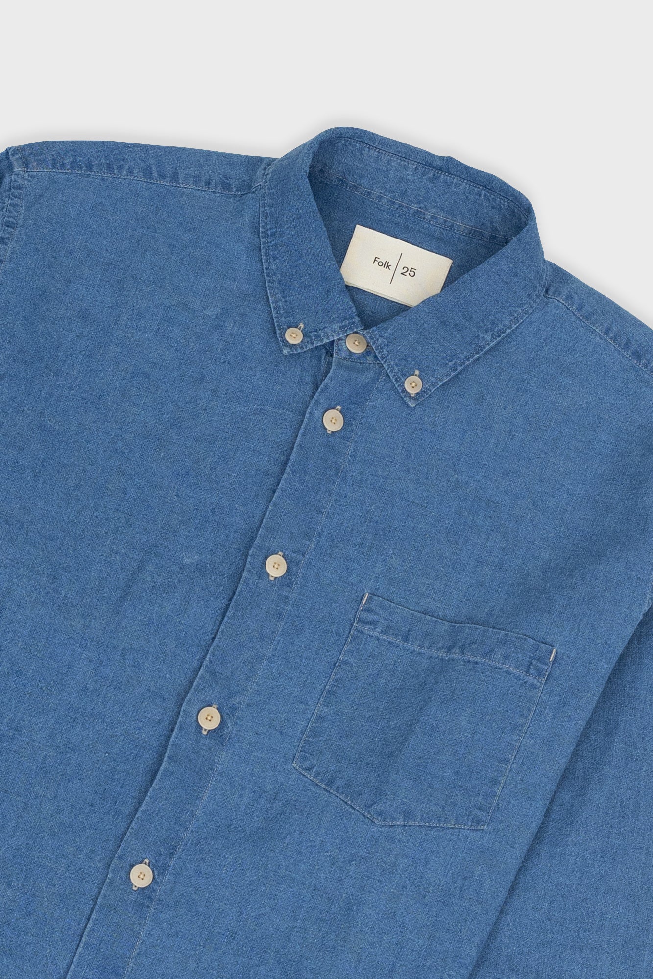 Relaxed Fit Shirt - Linen Indigo - Image 2