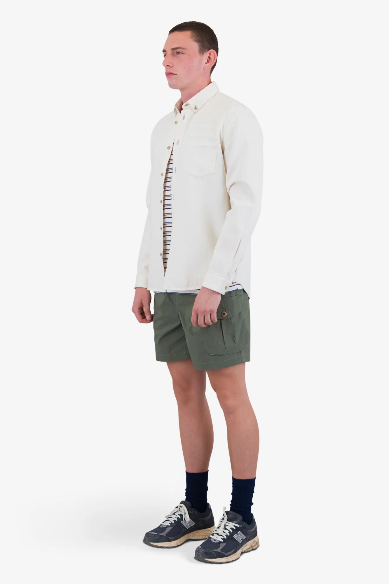 Relaxed Fit Shirt - White Denim - Image 3