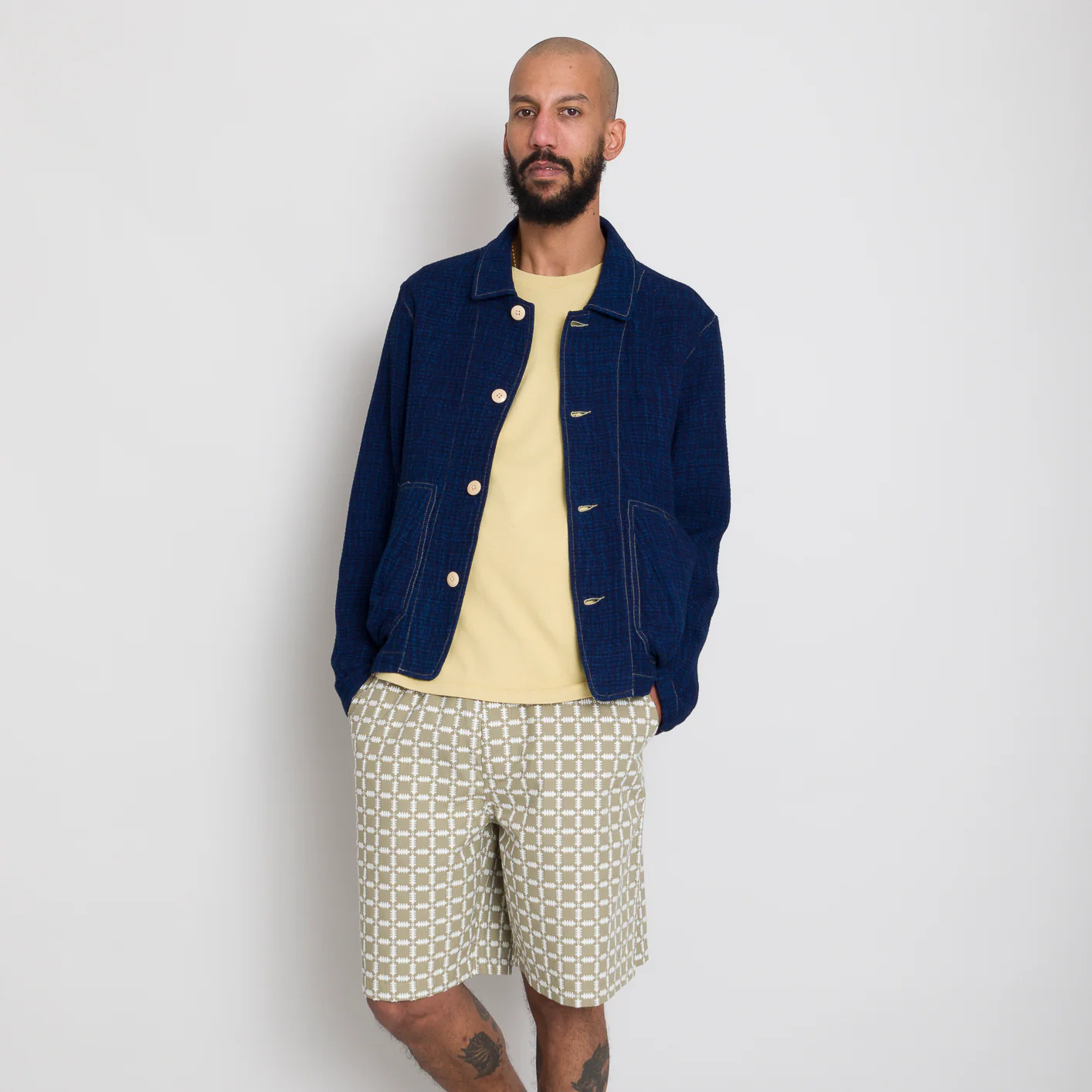 Relaxed Short - Sage Tapestry