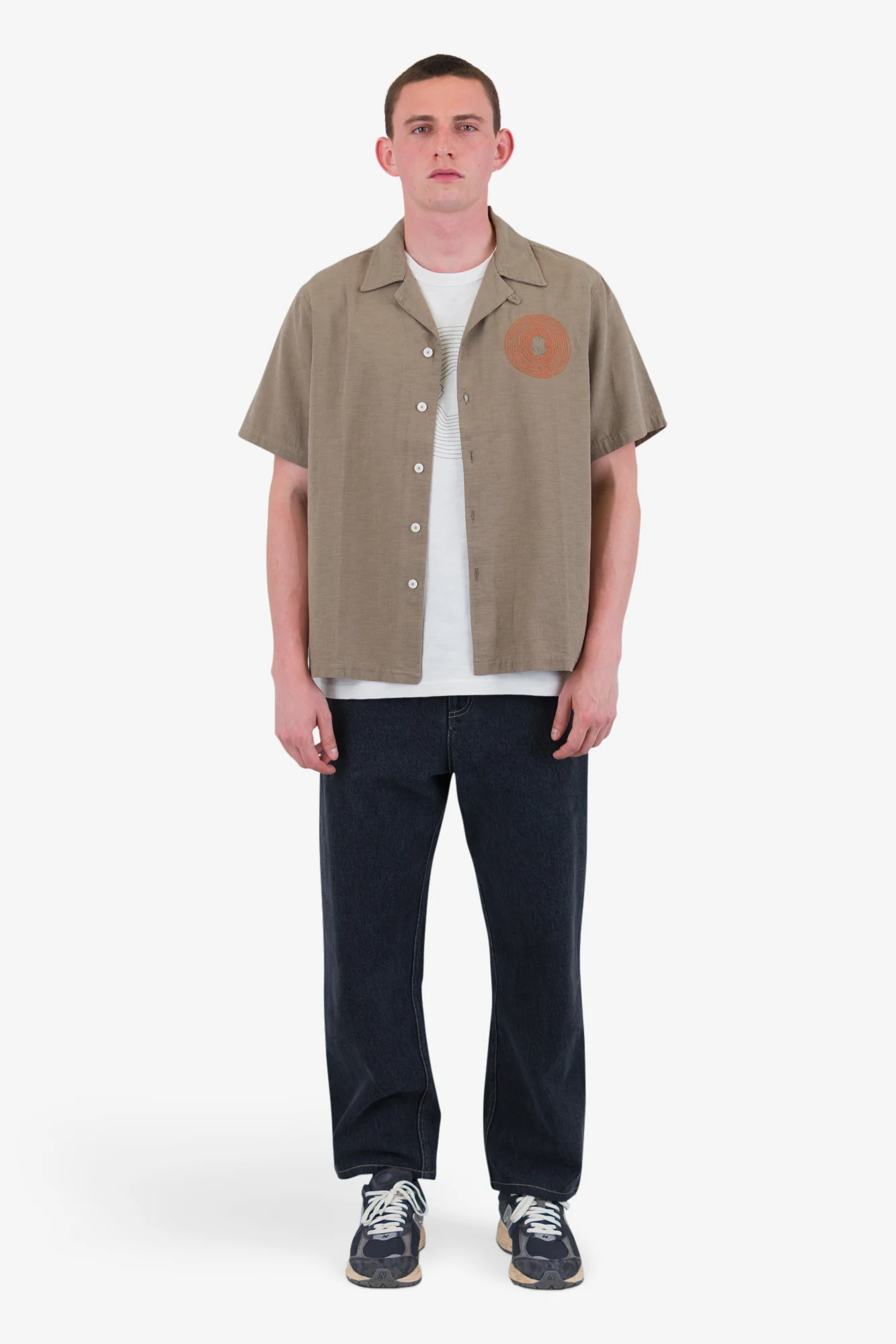 Relaxed Soft Collar Shirt - Sage - Image 2