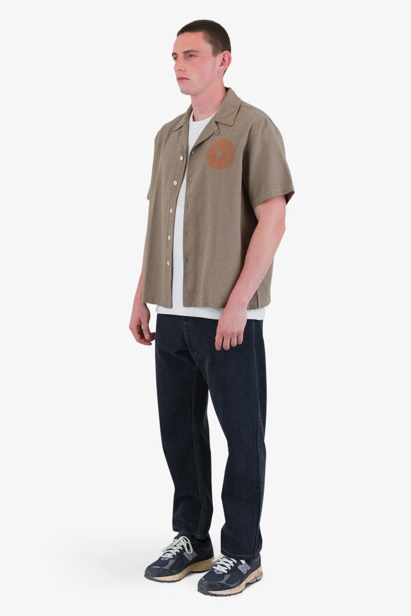 Relaxed Soft Collar Shirt - Sage - Image 3