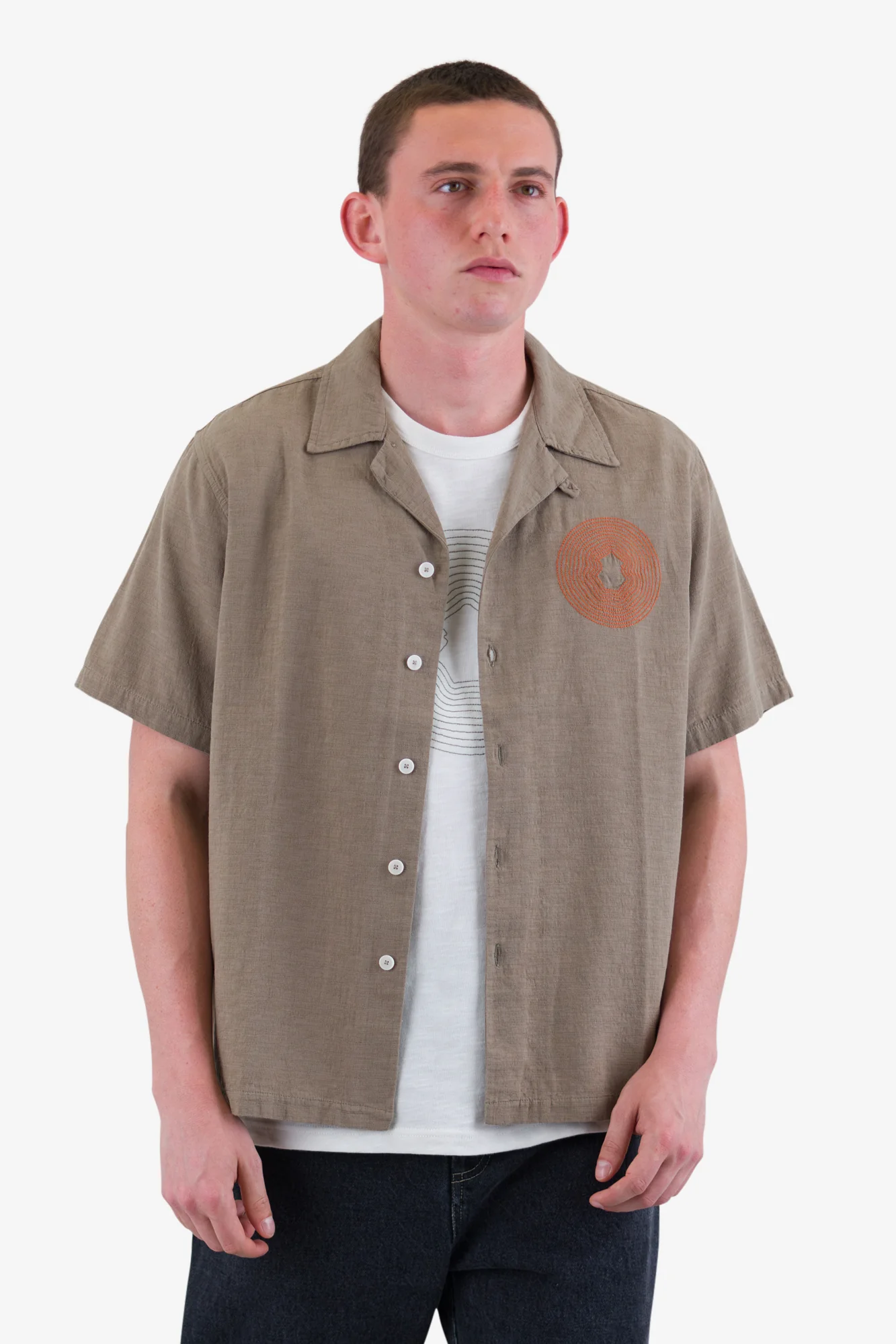 Relaxed Soft Collar Shirt - Sage - Image 6