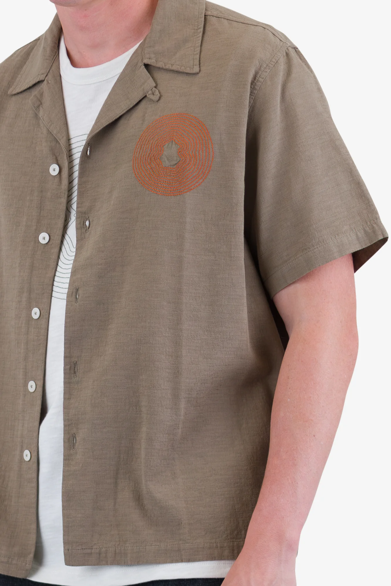 Relaxed Soft Collar Shirt - Sage - Image 7