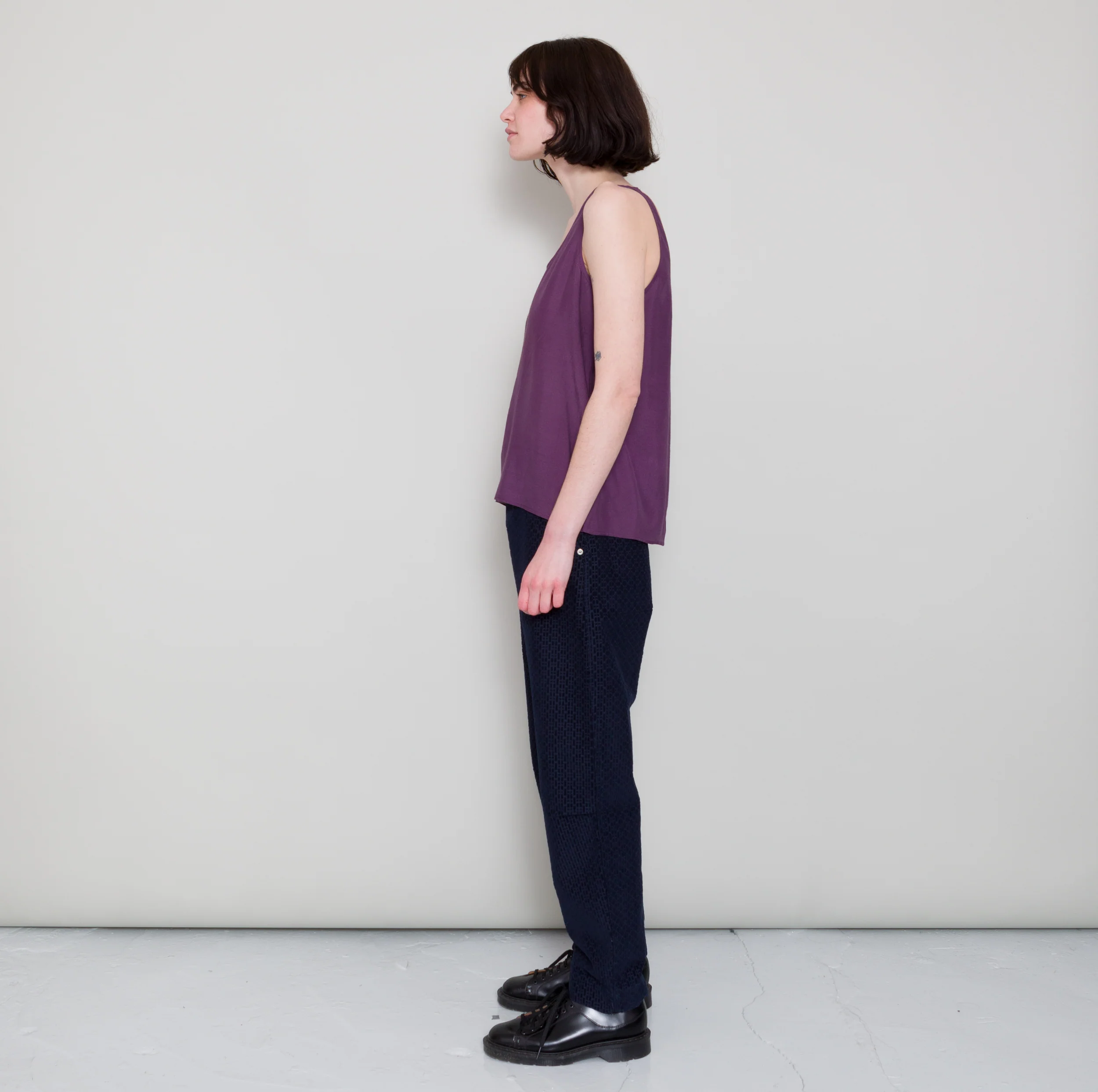 Scoop Back Vest - Wine - Image 6