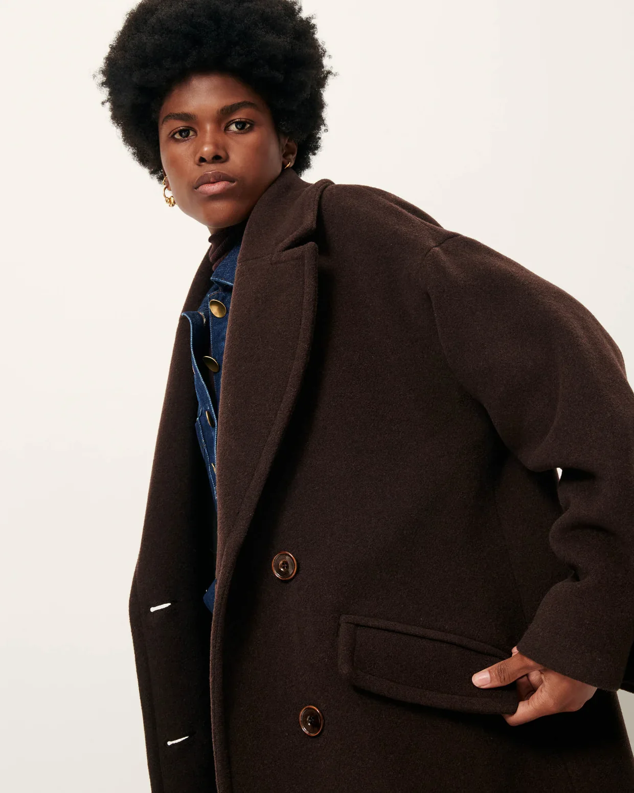 Sessun | Mia Coat - Coffee - Image 2