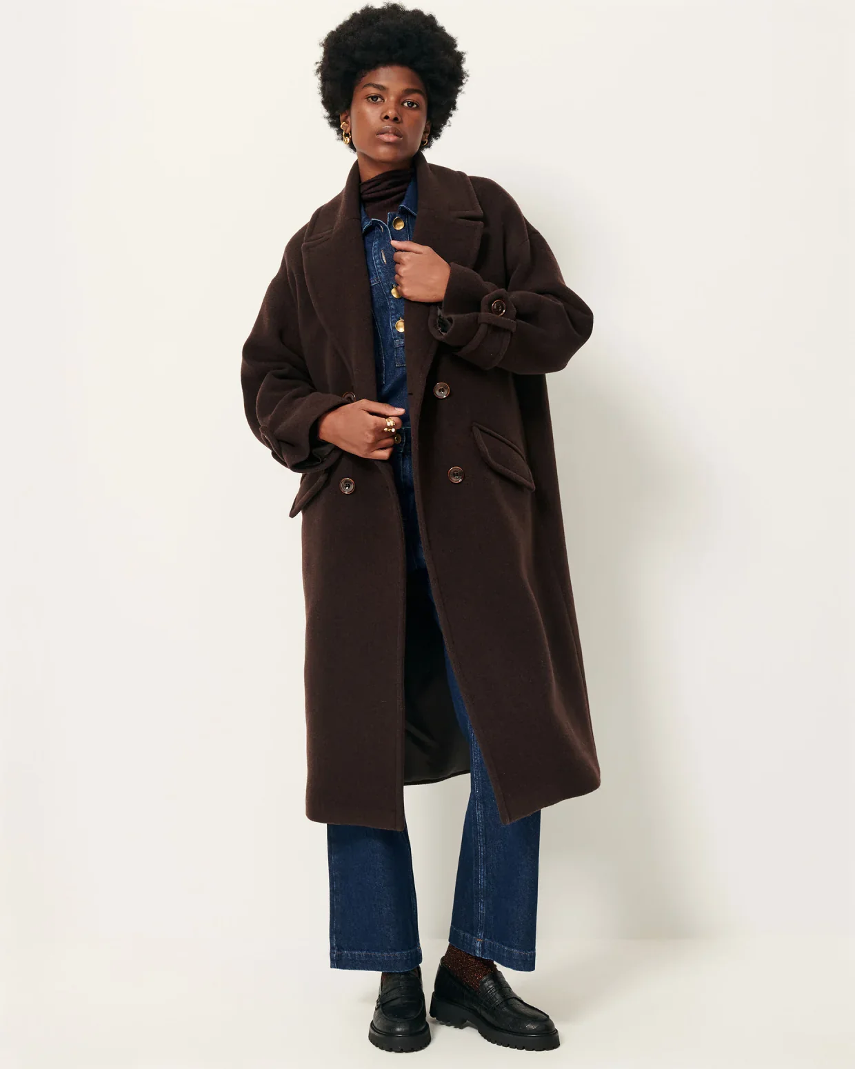 Sessun | Mia Coat - Coffee - Image 4