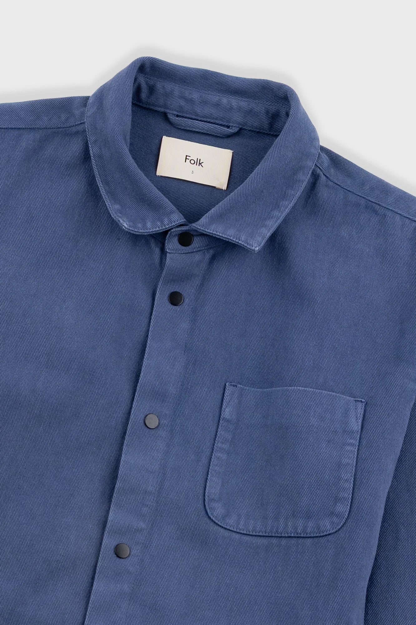 Twill Assembly Jacket - Dusty Blue - Image 9