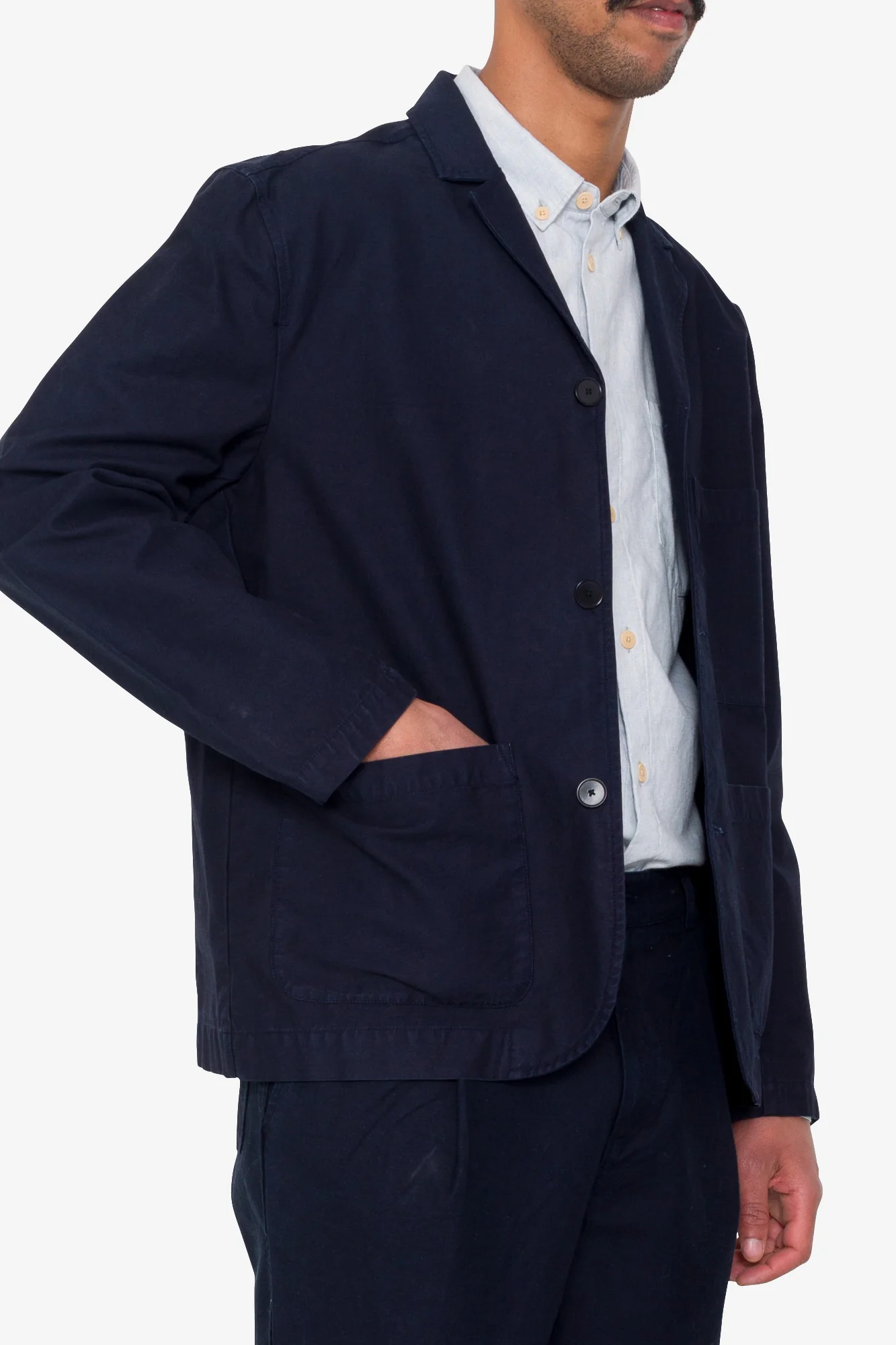 Wide Fit Blazer - Ink - Image 6