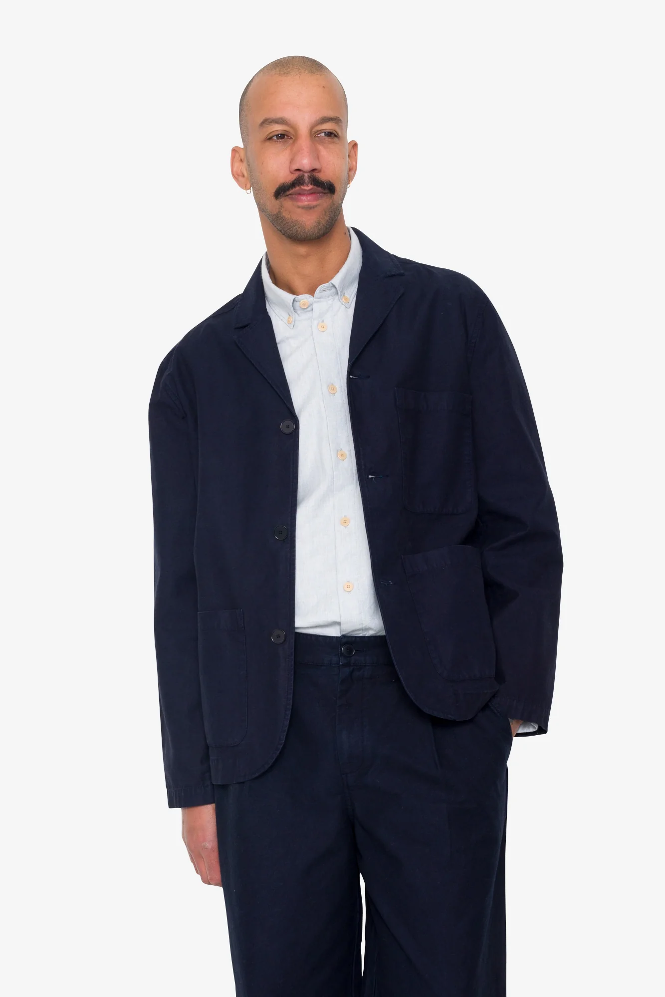 Wide Fit Blazer - Ink - Image 7