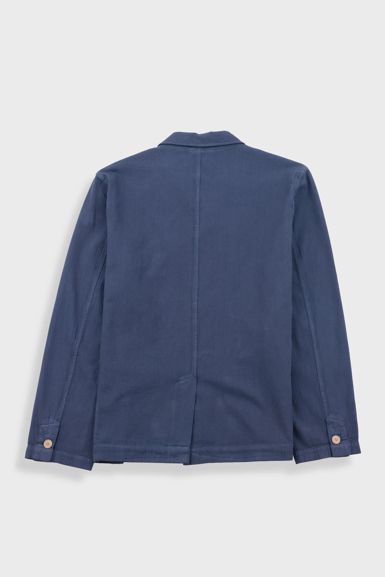 Wide Fit Blazer - Soft Navy Herringbone - Image 9