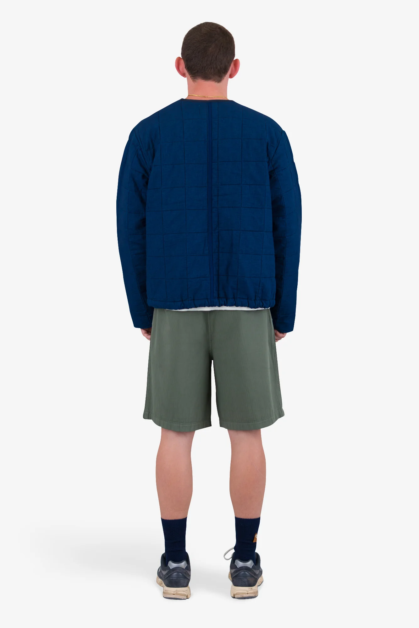 Wide Fit Short - Dark Sage Herringbone - Image 9