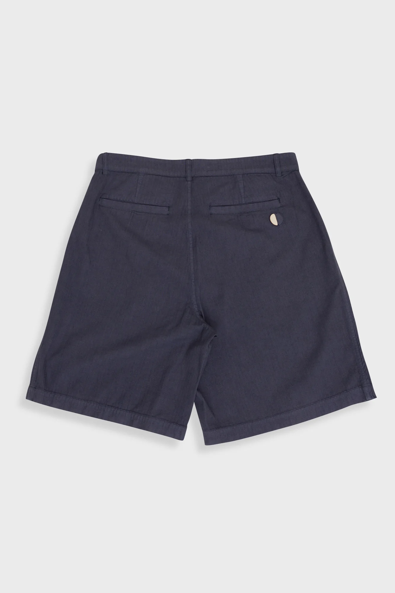 Wide Fit Short - Soft Navy Herringbone - Image 10