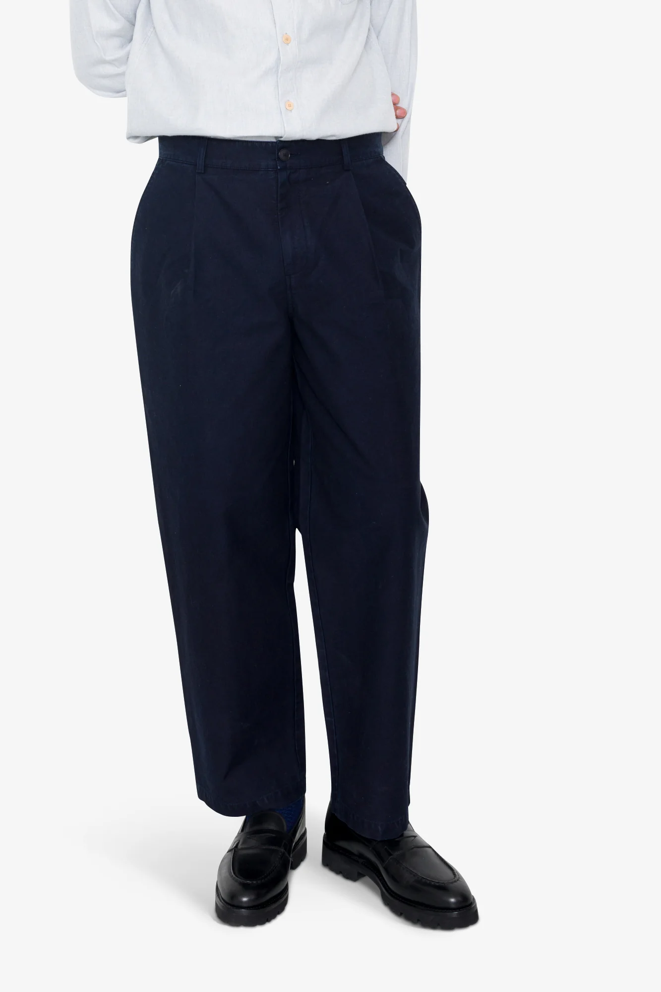 Wide Fit Trouser - Ink - Image 6