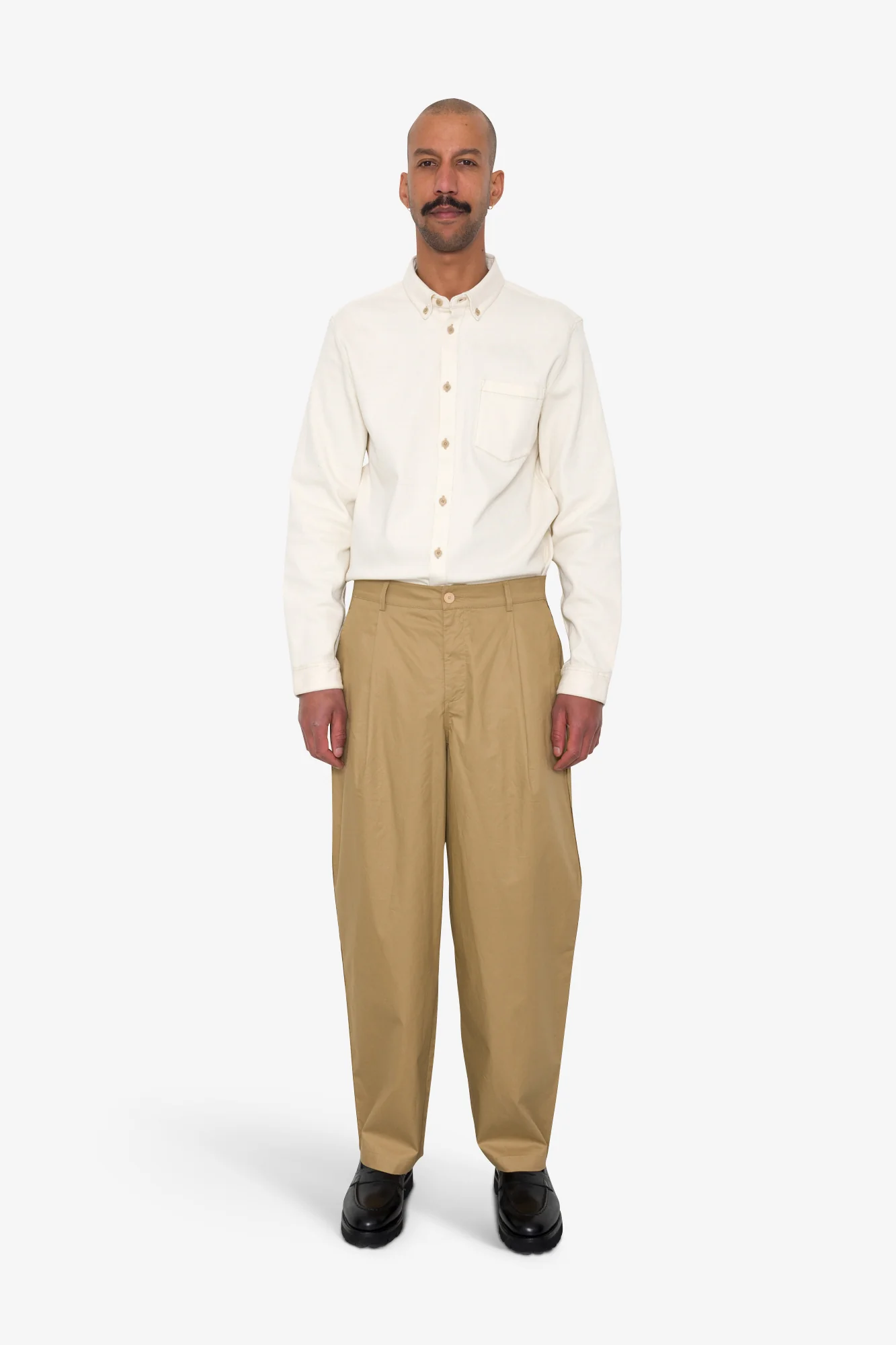 Wide Fit Trouser - Sand - Image 2