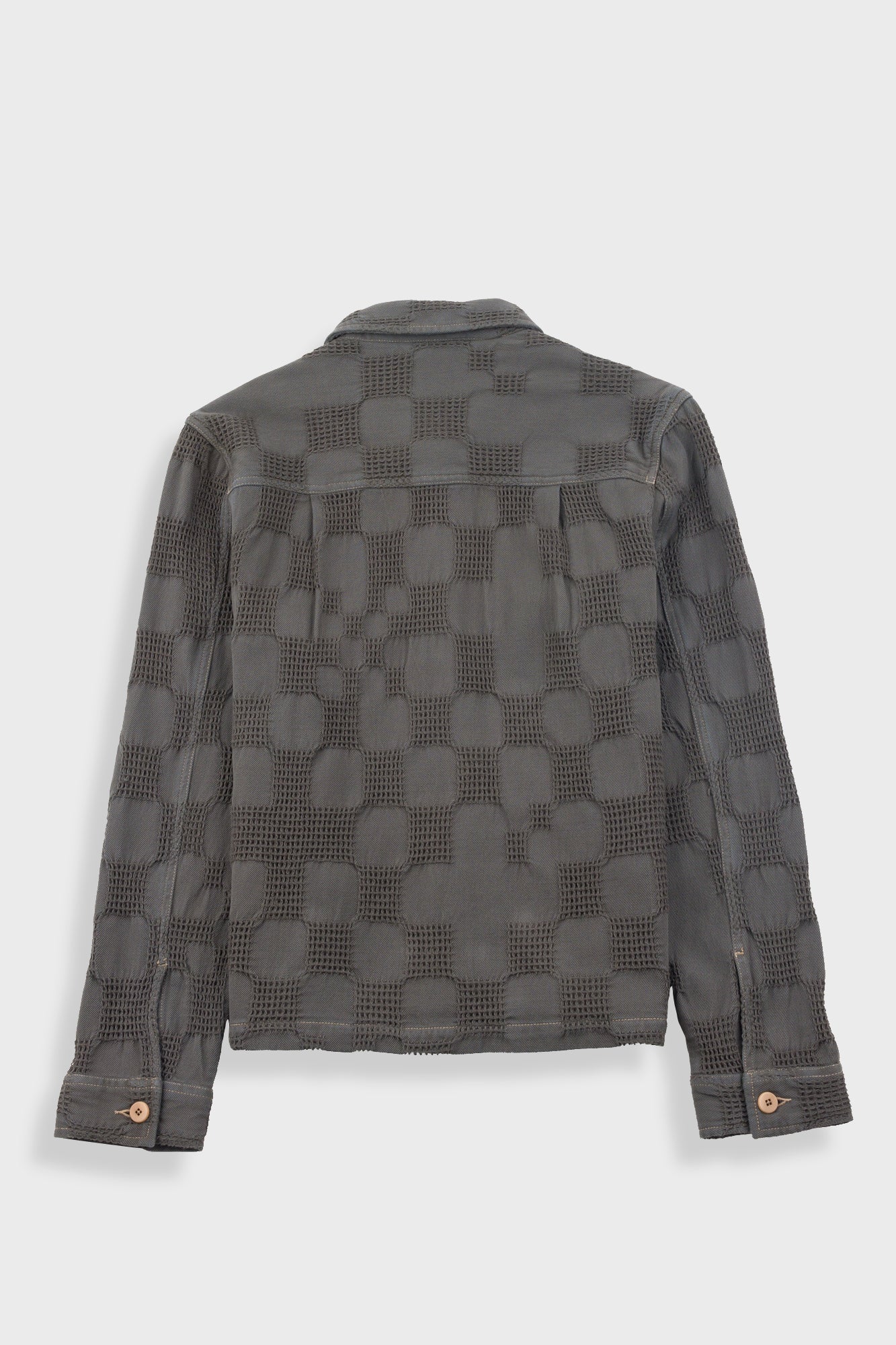 Zaki Jacket - Soft Black Waffle Check - Image 11