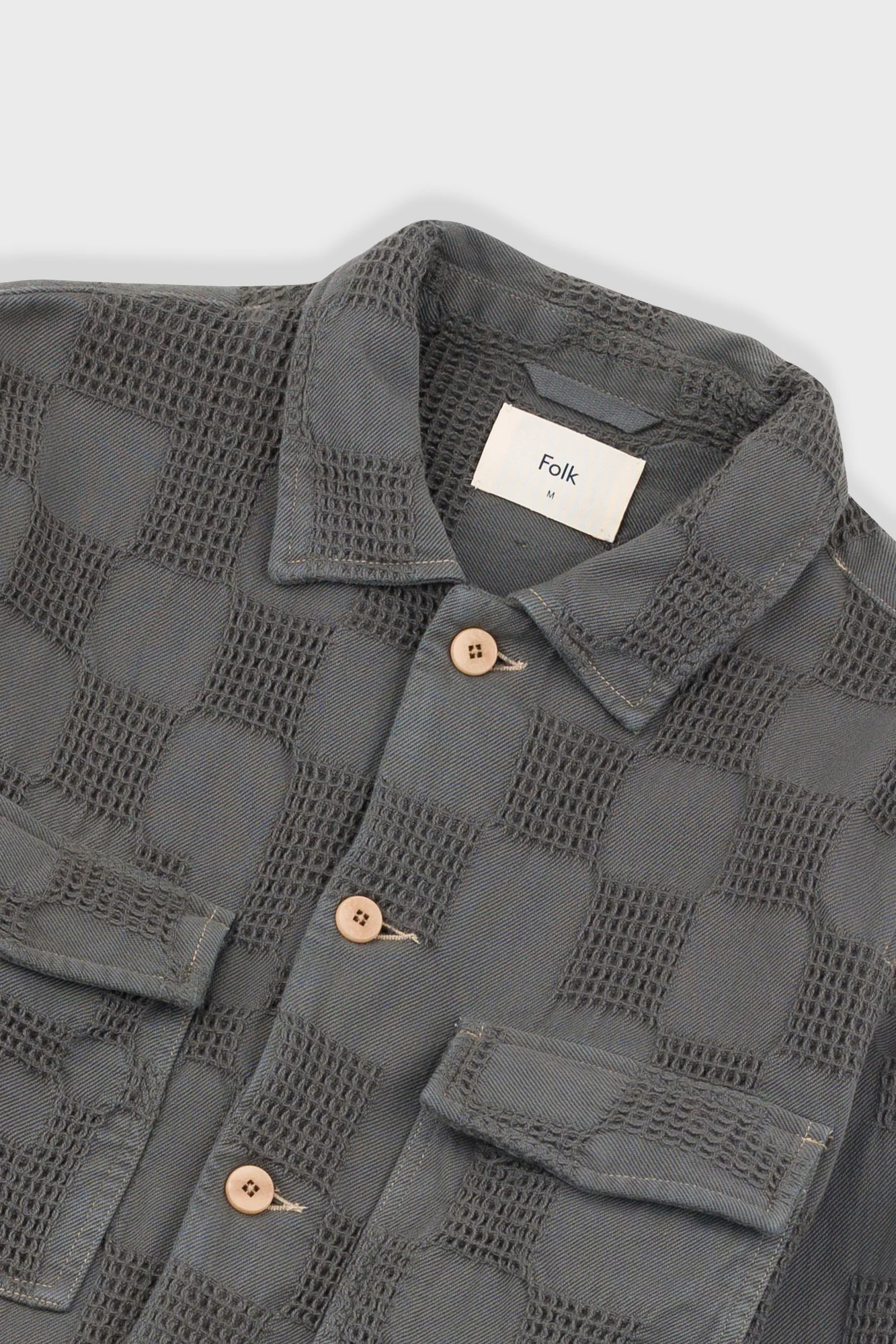 Zaki Jacket - Soft Black Waffle Check - Image 5